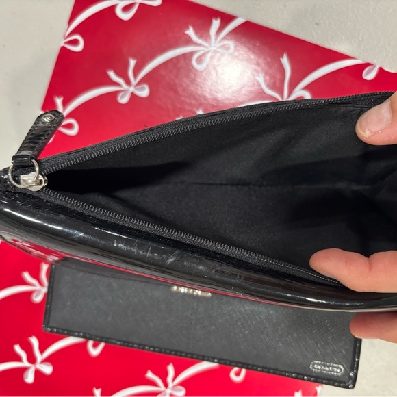 Coach Black Patent Leather Wallet - Picture 7 of 7
